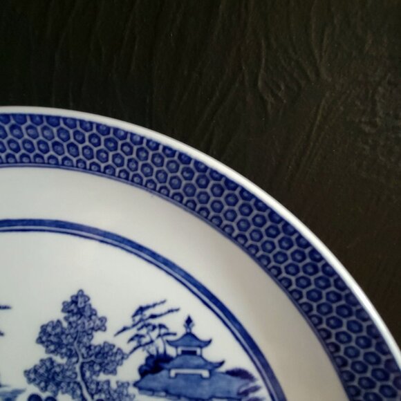 Vintage Spode Willow Series Blue Room "Temple Garden" Salad Plate, Blue Willow - Picture 3 of 5